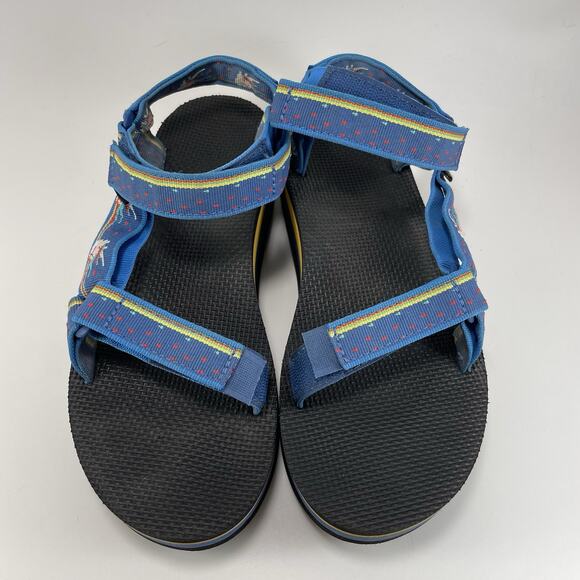 Teva Flatform Universal Sandals Womens Size 8.5/40 Blue Unicorn Platform Strappy - Picture 9 of 9